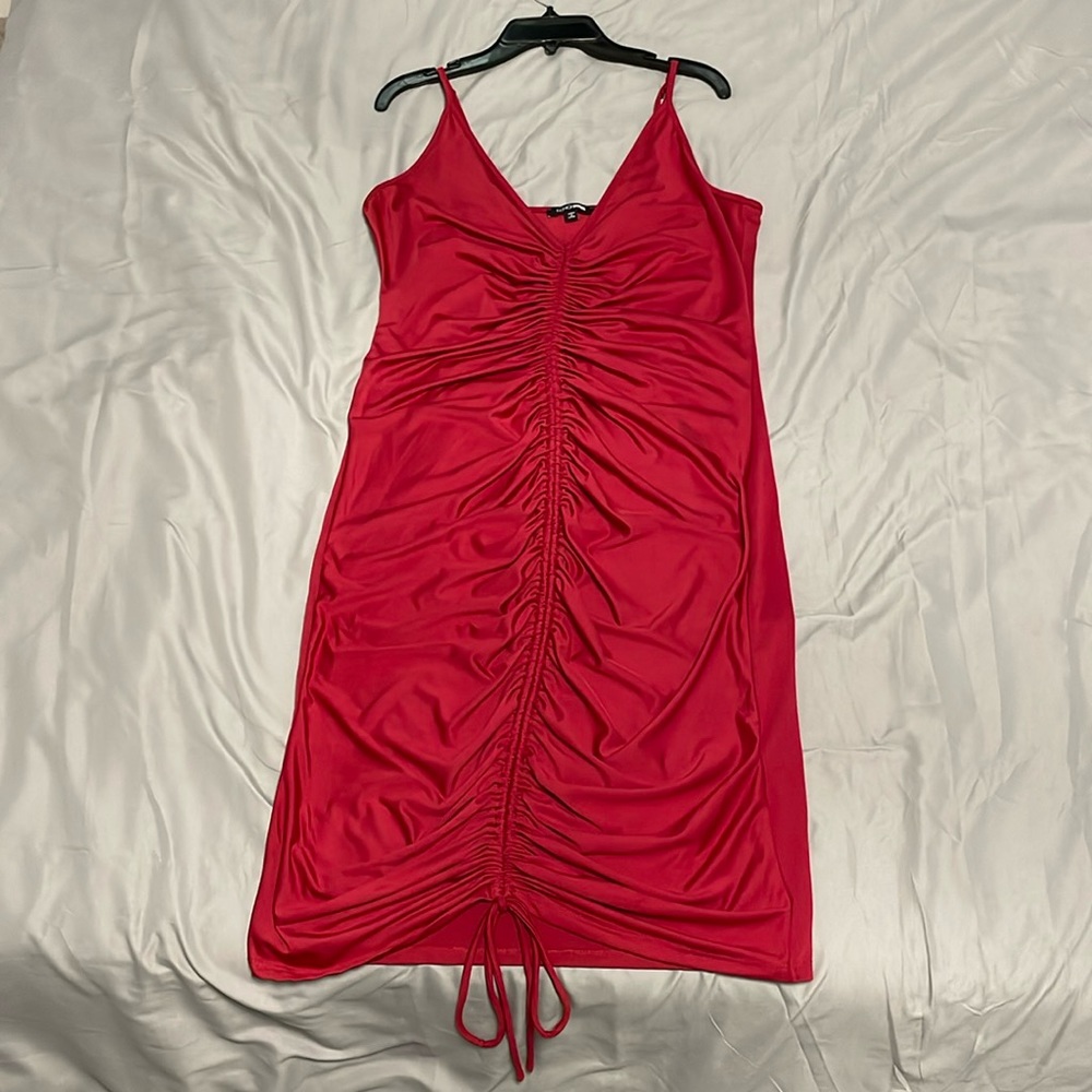 Mini Dress - Red (wine) color